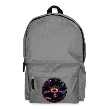 Gravity Well Vinyl Black Hole Physics - Backpack - elephant grey - Front