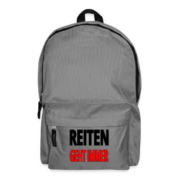 Reiten - Rucksack - Mittelgrau - Vorne