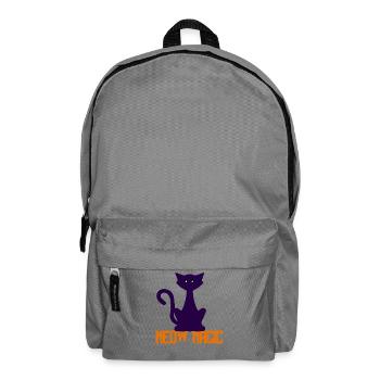 Miaou Silhouette du chat magique - Sac à dos - gris éléphant - Devant