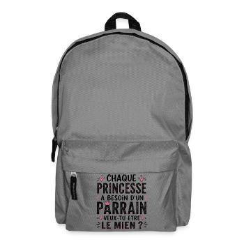 Veux Tu Etre Mon Parrain  - Sac à dos - gris éléphant - Devant