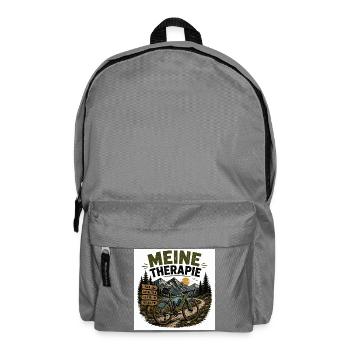 Meine Therapie: Bergbike Auszeit - Rucksack - Mittelgrau - Vorne