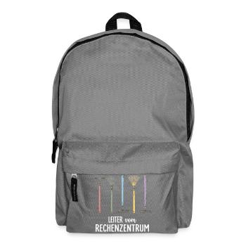 Leiter vom Rechenzentrum Gartenoutfit Gartenarbeit - Rucksack - Mittelgrau - Vorne