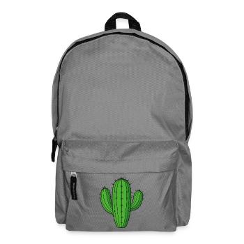 Green Columnar Cactus – Sweet Desert Plant - Backpack - elephant grey - Front