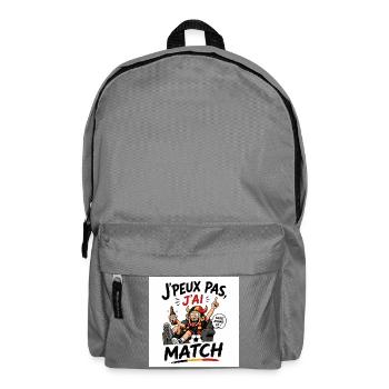 J’peux pas j’ai match - Sac à dos - gris éléphant - Devant