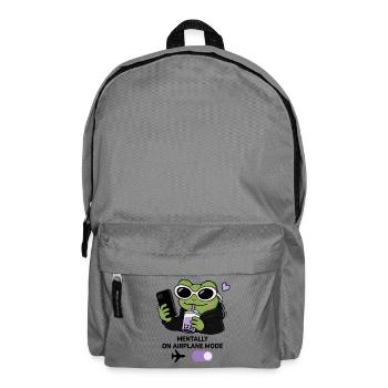 Gen Z Frog Boba Kawaii Aesthetic Sunglasses Funny  - Backpack - elephant grey - Front