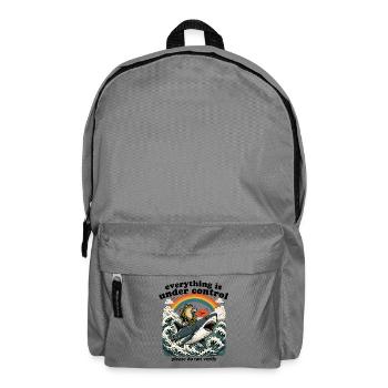 Frosch auf Hai Regenbogen - Rucksack - Mittelgrau - Vorne