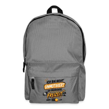 Unmotiviert Freizeit Stil - Rucksack - Mittelgrau - Vorne