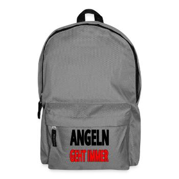 Angeln - Rucksack - Mittelgrau - Vorne