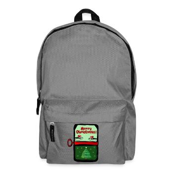 Merry Christmas Fishes - Backpack - elephant grey - Front