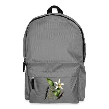 Botanical Vanilla Orchid - Backpack - elephant grey - Front