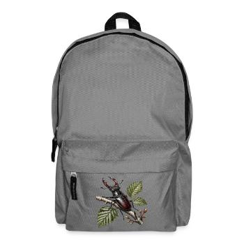 Käferdrachen auf Ast - Rucksack - Mittelgrau - Vorne