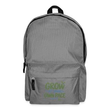 Grow at Your Own Pace - Rucksack - Mittelgrau - Vorne