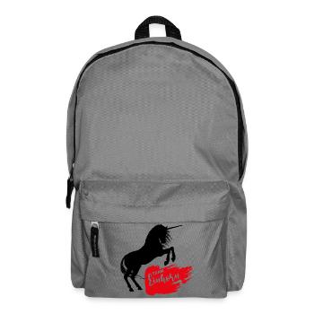 Team Unicorn Unicorn Sayings - Backpack - elephant grey - Front