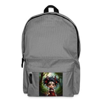Gothic girl in forest - Backpack - elephant grey - Front