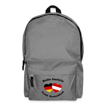 Hallo Österreich Auswandern - Rucksack - Mittelgrau - Vorne