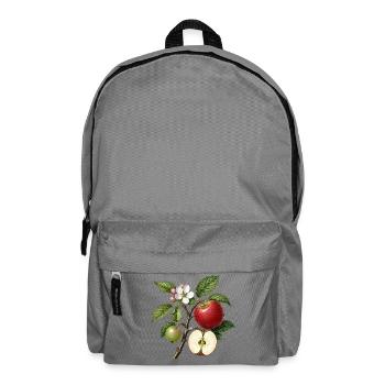 Apfelbaum (Malus domestica) – Botanische Illustration - Rucksack - Mittelgrau - Vorne