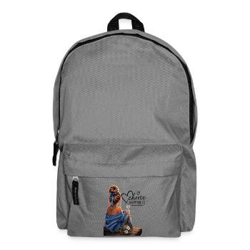 Choose Happiness: Cozy Blue Moment - Rucksack - Mittelgrau - Vorne