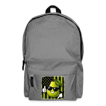 Birne USA Amerikanische Flagge Sonnenbrille - Rucksack - Mittelgrau - Vorne