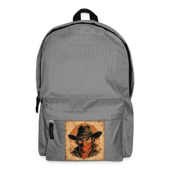 Westlicher Schatten in Bandana - Rucksack - Mittelgrau - Vorne