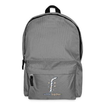 Partnerlook - 2 von 2 - Strohhalm - Rucksack - Mittelgrau - Vorne