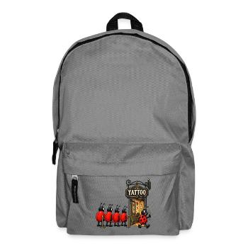 Marienkäfer Tattoo-Studio - Rucksack - Mittelgrau - Vorne