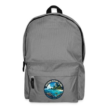 Northern Mariana Islands Island Frontier Badge - Rucksack - Mittelgrau - Vorne