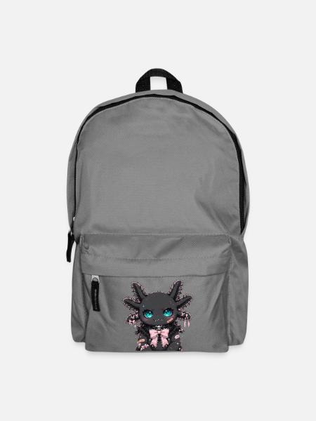 Stitchling Midnight Axolotl - Rucksack - Mittelgrau