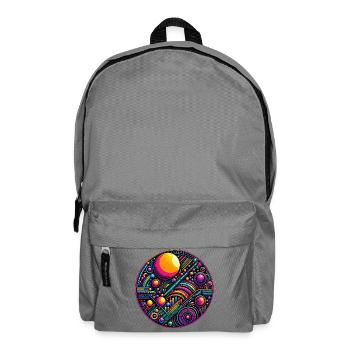 Psy Circle Kosmische Geometrie - Rucksack - Mittelgrau - Vorne