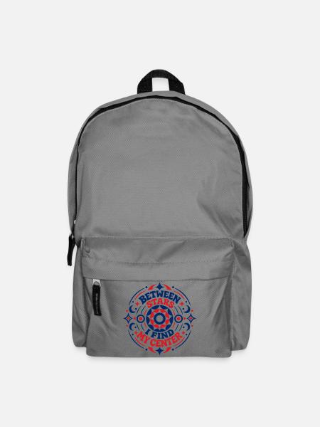 Between stars I find my center - Rucksack - Mittelgrau