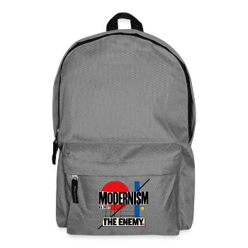 Modernismus ist nicht der Feind - Rucksack - Mittelgrau - Vorne