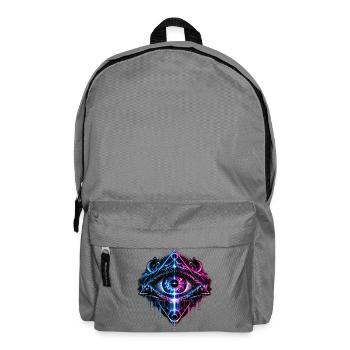 Kosmisches Auge Geometrie - Rucksack - Mittelgrau - Vorne