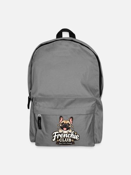 Französische Bulldogge Club – Frenchie - Rucksack - Mittelgrau