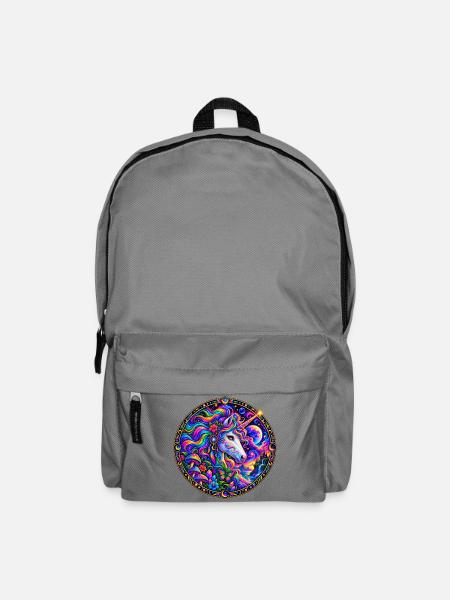 Einhorn - Rucksack - Mittelgrau