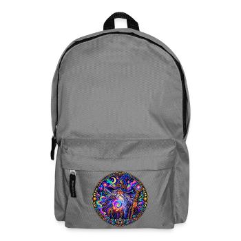 Zauberer - Rucksack - Mittelgrau - Vorne