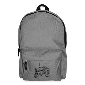 Traktor / Traktor / Traktor - Rucksack - Mittelgrau - Vorne