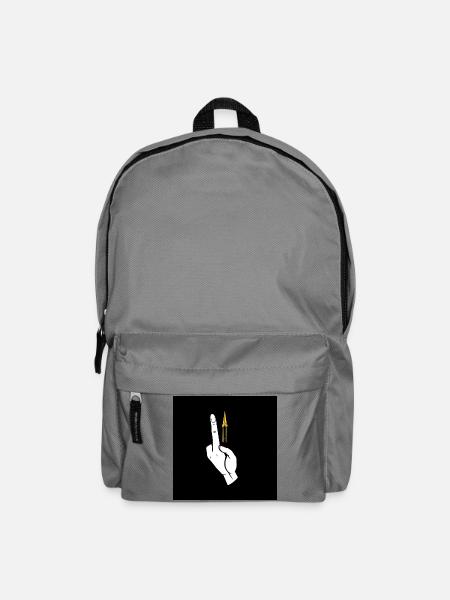 System Error: Der kosmische Mittelfinger - Rucksack - Mittelgrau