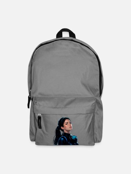 Unterwasser-Manga-Mädchen – Anime-Tauchmädchen - Rucksack - Mittelgrau