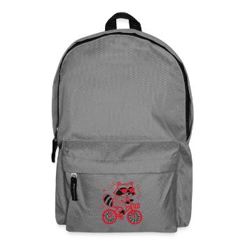 Raccoon am Rad - Rucksack - Mittelgrau - Vorne