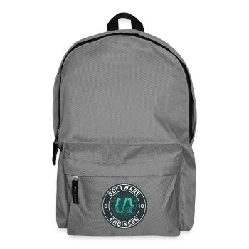 Software Engineer Binärcode-Badge-Geschenk - Rucksack - Mittelgrau - Vorne