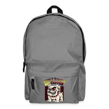 Fass meinen Kaffeebulldogge nicht an - Rucksack - Mittelgrau - Vorne