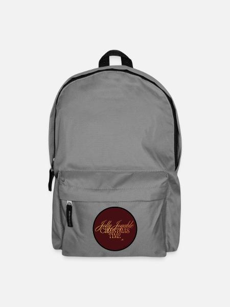 Fröhliche, fröhliche Weihnachtszeit - Rucksack - Mittelgrau