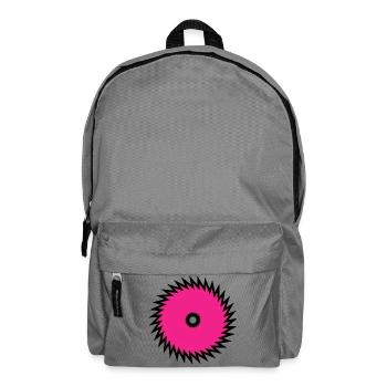 Magenta Spikenkreis Kreissäge Pink - Rucksack - Mittelgrau - Vorne