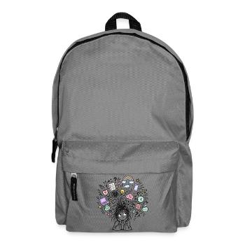 adhs-brain - Rucksack - Mittelgrau - Vorne