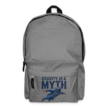 Gravität Mythos – Astronautenflug - Rucksack - Mittelgrau - Vorne