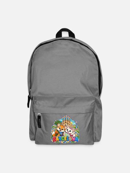 Tavi & Nela in Barcelona - Rucksack - Mittelgrau