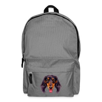 Wasserfarben-windhundgesicht - Rucksack - Mittelgrau - Vorne