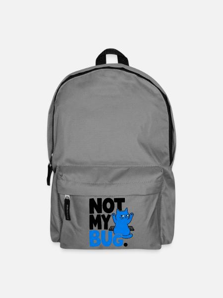 Computerchat NICHT MEIN BUG. - Rucksack - Mittelgrau