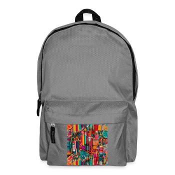 Shiny Burst Werkstatt - Rucksack - Mittelgrau - Vorne