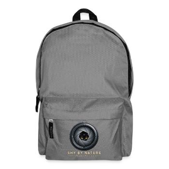 Shy by Nature – Lustige Fotografie Katzendesign - Rucksack - Mittelgrau - Vorne