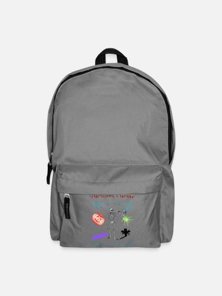 Halloween für die ganze Familie, passender Look - Rucksack - Mittelgrau